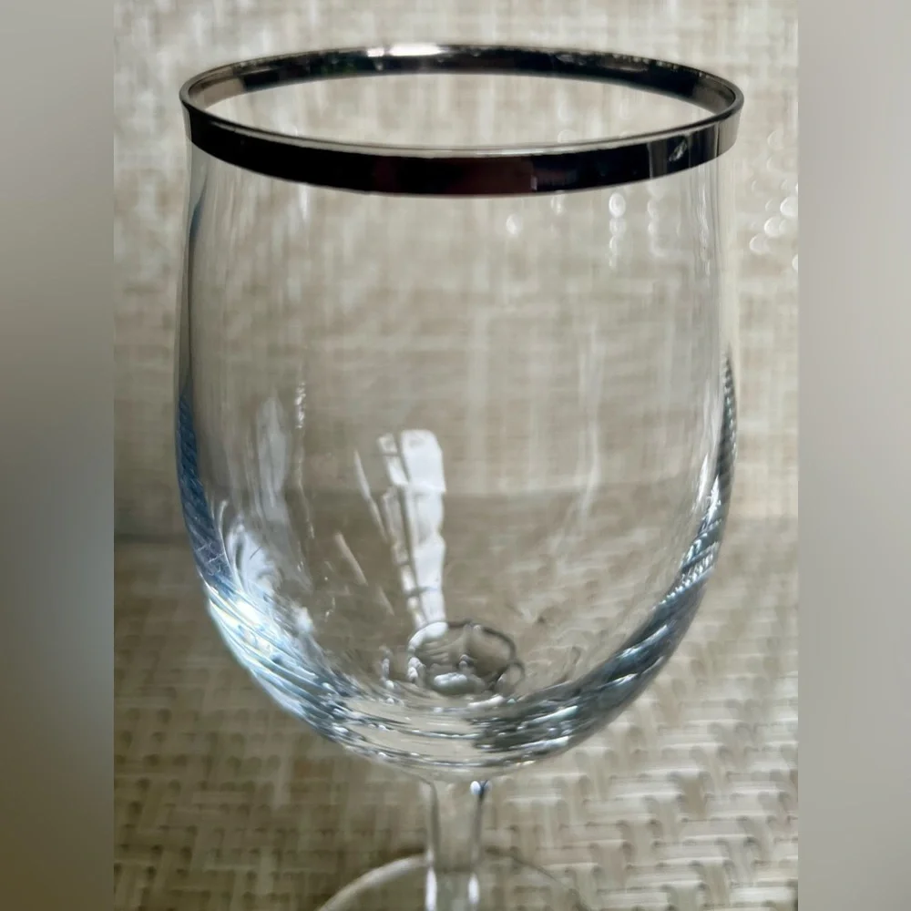 Johann Haviland Wedding Ring Wine Glasses Set of 2